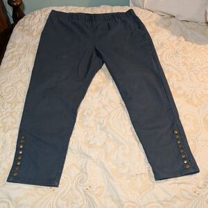 Soft Surroundings Slate Blue Trousers